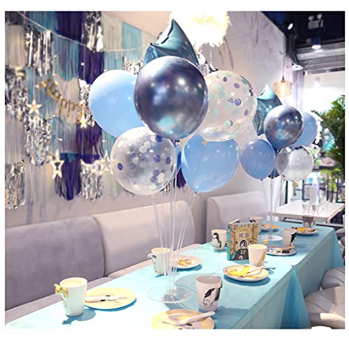 image for TONIFUL Balloon Stand Kit - Clear Table Balloon Stand with 14 Balloon 