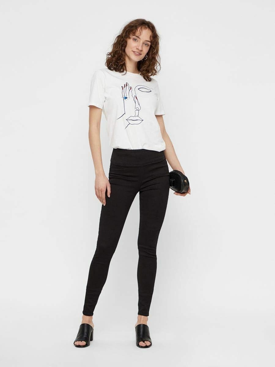 pieces high waist jeggings