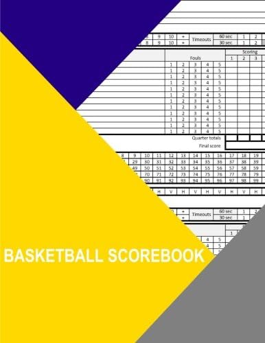 Basketball Scorebook Paperback – 22 Oct 2016