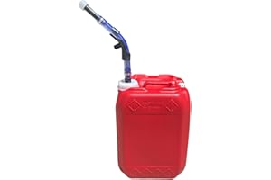 CHEMSTREAM 5.3 Gallon Stackable Utility Tighthead Jug w/Deluxe Spout | Carboy | Jerrican | Home Brewing Container | Hedpack | 1 Pack (RED)