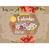 TF Publishing 19-8599A July 2018 - June 2019 Floral Mini Desk Pad Calendar, 12 x 9