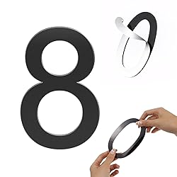 Habitable tree Self-adhesive House Numbers, Acrylic