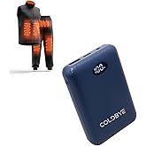 ColdBye 7.4V 14000mAh Heated Vest Battery Pack with LED Display, DC/USB/Type-C Output for Heated Vests & Jackets, Compatible with ORORO and Venustas (Supports DC 7.4V & USB 5V Heated Clothing)