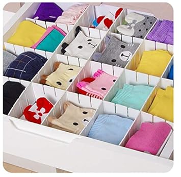 Trend Matters Adjustable Grid Drawer Dividers Separators For