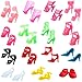 Outee 86 Pcs Doll Clothes Set for Party Grown Outfit Including 16 Pcs Clothes 70 Pcs Accessories for Girls Kids Party Birthday Gifts