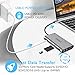 EKSA USB C Hub Adapter, EKSA 10 in 1 USB Type C Adapter Dock with 3 USB 3.0 Port, 4K HDMI, 1080P VGA, RJ45 Gigabit Ethernet, 3.5mm Audio Output, SD/TF Card Reader and USB Type-C PD Charger，Gray