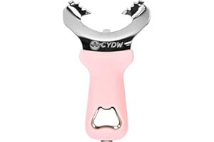 CYDW Mason Jar Opener Tool with Soft Touch Handle, No Lid Dents or Damage, Can Opener Manual Multi-Purpose, Easy Twist Manual Handheld Top Remover, Canning Supplies, Bottle Opener, Made for Lifetime