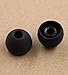 ALXCD Ear Tip for MEE M6 Pro Earphone, SML & Double Flange Soft Silicone Replacement Earbud EarGel EarTip, Fit for MEE M6 Pro Earphone [4 Pair] (Black)