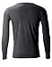 FLATSEVEN Men's Casual Henley Shirt with Button
