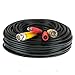 150 Feet Pre-Made All-in-One BNC Video and Power Extension Cable with Connector for CCTV Security Camera (Black, 150 feet)