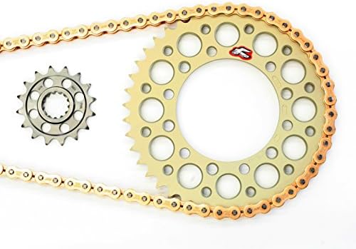 Renthal Sprockets 520 Conversion EK SRX2 Chain 2006-2018 Yamaha YZFR6 R6 (16/45(Stock Size))