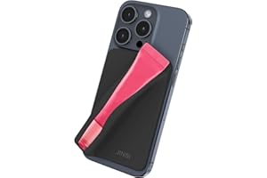 JINSI Big Lip Gloss Holder Compatible with Summer Fridays, Silicone Lipstick Lip Balm Phone Case, Adhesive Stick On for Back, Compatible for iPhone Samsung Galaxy Moto and Android Smartphone, Black