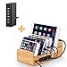 Lottogo USB Charging Station 6-port 30W Fast Charging Dock & Organizer With Smart IC for iPhone iPad Sumsung PS4 Kindle and Other USB Devices