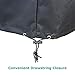 SunPatio Round Smoker Cover 30 Inch, Heavy Duty Waterproof Pit Barrel Smoker Cover, Outdoor Charcoal Kettle Grill Cover, All Weather Protection for Weber, Charbroil, Char-Griller Kamado and More Grill