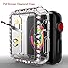 Screen Protector Compatible Apple Watch Series 1 2 3 38mm, GHIJKL Ultra Slim Soft Full Cover Case for iWatch 1 2 3, Clear
