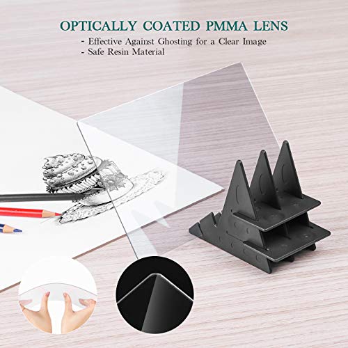 Sketch Wizard Optical Drawing Board, BHY Optical Tracing Board Copy Pad Panel Crafts Anime Painting Art, Drawing Sketching Tool for Zero-Based Mould Toy Gift for Students Adults Artists Beginners