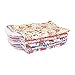 Honey Molly 5 Pack 100% Organic Cotton Burp Cloths for Baby Girls, Floral Pattern Design Burping Rags Absorb Drools & Spit Ups While Keeping Your Clothes Dry, Hypoallergenic, Soft, & Absorbent