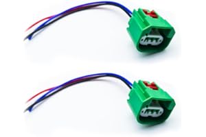 LEEZHEN 2pcs Headlight Connector Wiring Harness Replace 68064997AA Compatible with Dodge Chrysler Jeep Headlight DRL Parking Light H13 9008