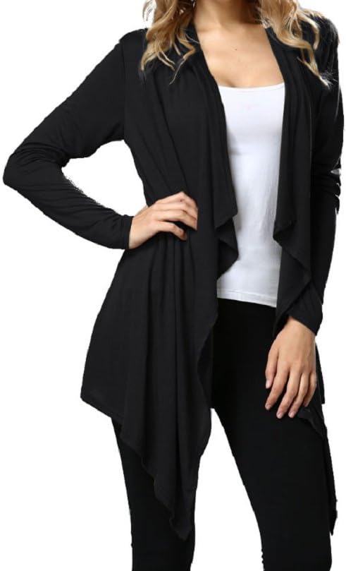 Quicksilk Womens Plus Size Long Sleeve Cardigans Coat