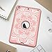 iPad mini/2/3 Case, Hocase Shockproof Hybrid Dual Layer Hard Rubber Protective Case with Cute Flower Design for Apple iPad mini 1st/2nd/3rd gen 7.9-inch - Rose Gold