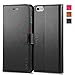 iPhone 6s Plus Case, TUCCH Leather Case for iPhone 6s Plus / 6 Plus (5.5 inch), Wallet Case Folio Book Cover with Credit Card Holders, Kickstand, Magnetic Closure, Black with Red