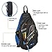 Mixi Sling Single Strap Shoulder Crossbody Backpack, 19-Inch (47.5x30x13)cm , Black n' Blue