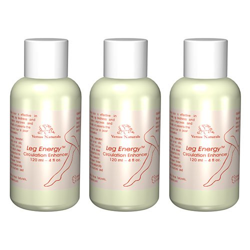Leg Energy 3 Bottles - Lotion for Varicose Veins and Poor Leg Circulation - Best Value Pack