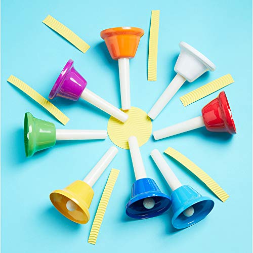 Musical HandBells For Children, Adult, Seniors 8 Note ColorCoded