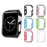 [6 Color Pack] Fintie Apple Watch Case 38mm, Ultra Slim Lightweight Polycarbonate Hard Protective Bumper Cover for All Versions 38mm Apple Watch Series 2 / 1 / Original (2015) with Retail Packaging (Electronics)