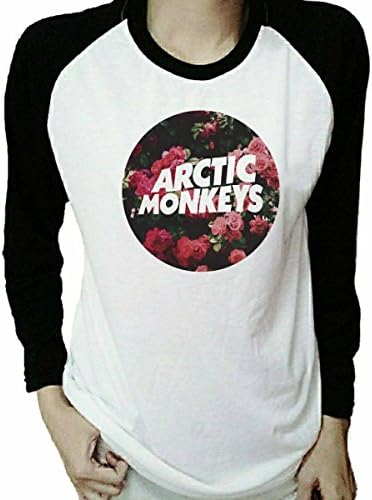 Metals4 Men's Arctic Monkeys AM T Shirt Rock Band Baseball Sleeve