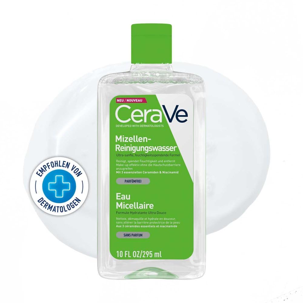CeraVe Micellar Cleansing Water with Niacinamide and 3 Essential Ceramides for All Skin Types 295ml