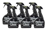 Hope's Perfect Glass Cleaning Spray, 32-Ounce, Case of 6, Streak-Free Glass Cleaner, Less Wiping, No Residue