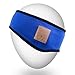 Rotibox Lightweight Sweatproof Bluetooth Headband Headphone Headset Earphone Music Headband Speakerphone with Stereo Speaker and Microphone Hands-free for Gym Exercise Outdoor Sports Running-Blue