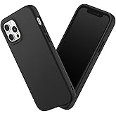 RhinoShield Case Compatible with [iPhone 12/12 Pro] | SolidSuit - Shock Absorbent Slim Design Protective Cover with Premium Matte Finish 3.5M / 11ft Drop Protection - Classic Black