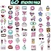 60 Stickers Pack | Hydro Flask Stickers, Cute Waterproof Vinyl Stickers for Teens and Girls, Unique Aesthetic Durable Decal Stickers, Cool and Trendy Stickers for Water Bottles, Hydro Flask, Phone