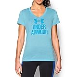 Under Armour Women's UA Tech V-Neck - Twist Logo Medium SKY BLUE
