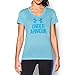 Under Armour Women's UA Tech V-Neck - Twist Logo Medium SKY BLUE