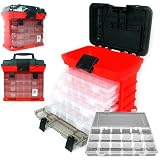 Stalwart 75-3182A 11" Rack System Tool Box with 4 Organizers