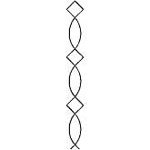 Quilting Creations Border Design Quilt Stencil, 1-1/4"