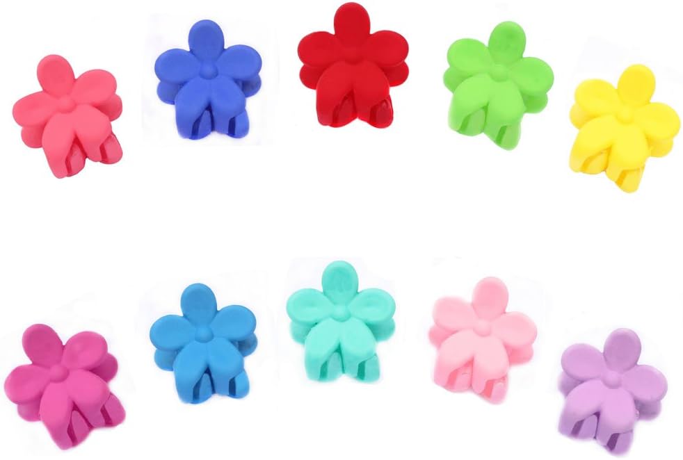 HOMANDA 50pcs Women Girll Hair Bangs Mini Hair Claw Clip Hair Flower accessories …