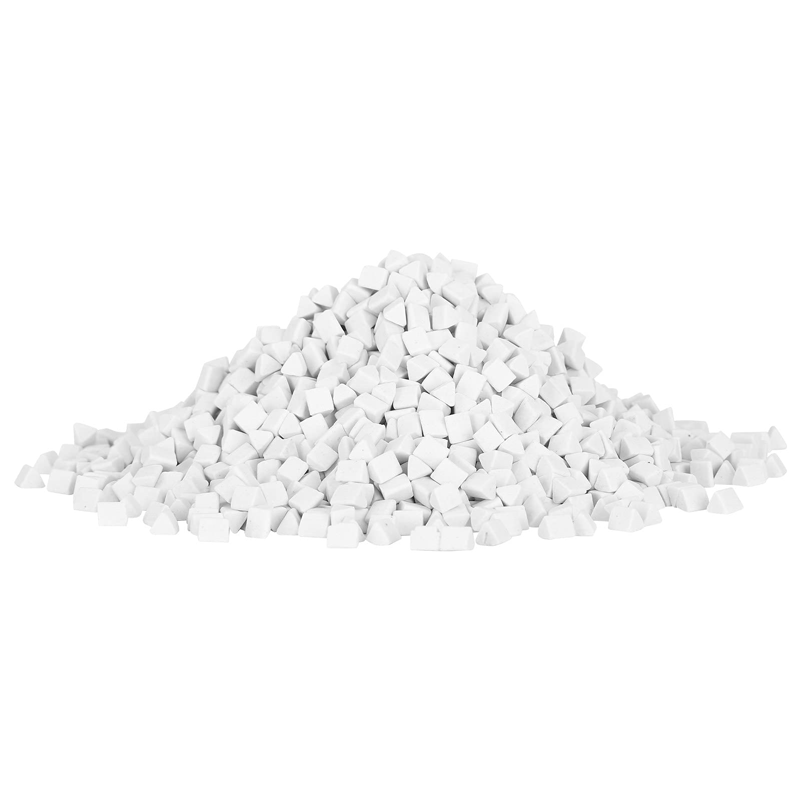 FOLOSAFENAR Polishing Abrasive Material, Non Abrasive 3 Lbs Ceramic Grit Filler Media Ceramic Pellets Small Rock Tumbling for Stones for All Type Tumblers