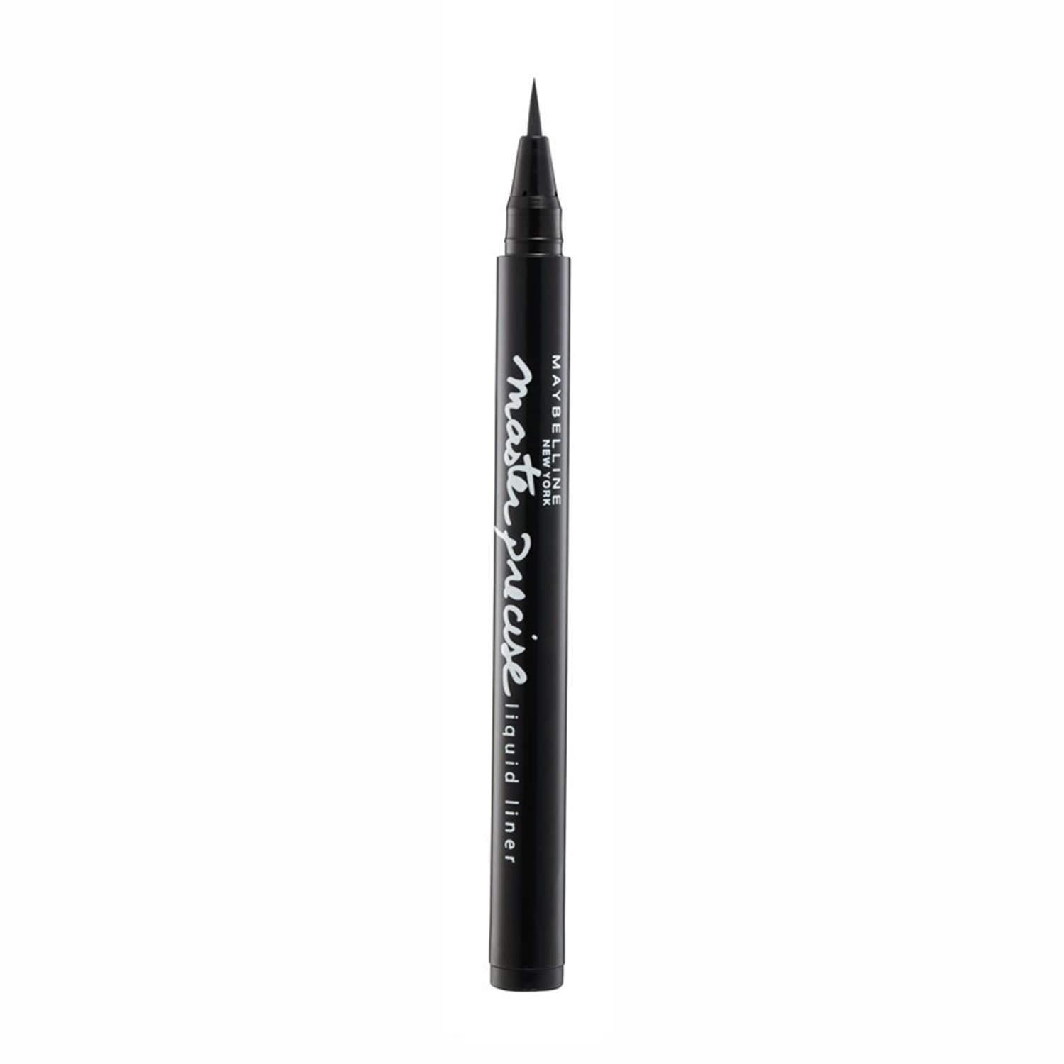 Maybelline Unisex MASTER PRECISE LIQUID EYELINER BLACK 1UN MASTER PRECISE LIQUID EYELINER BLACK 1UN, Negro, Standard