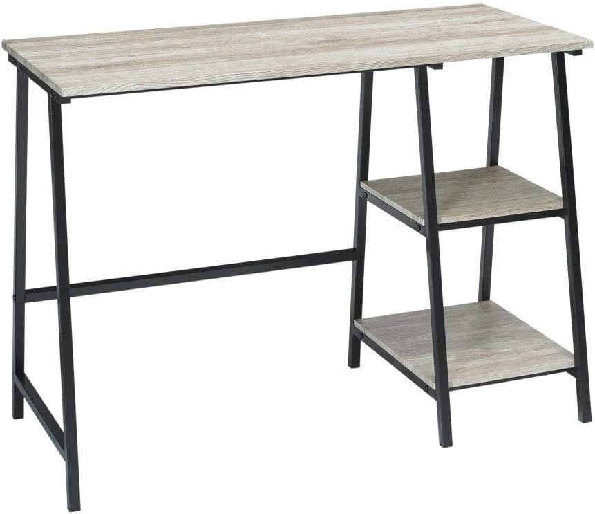 Xpress Delivery Kyoto Desk in light oak effect with black metal legs