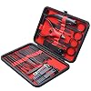 26 PCS Premium Manicure Set, AULLUA Nail Clippers, Professional Grooming Gift Kit, Pedicure Kit, Stainless Steel Facial…