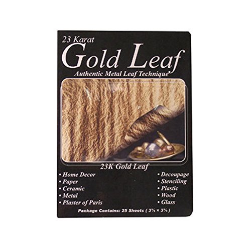 Speedball Mona Lisa Genuine Metal Leaf, Gold, 25 Sheets