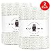 KUMA Soft Exfoliating Washcloth & Towel: Wash & Scrub Your Body - Cloth for Bath & Shower - Japanese Design & Made - Organic & Sustainable [Double Pack: Natural White]