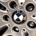 Vonluxsue Set of 4 Pieces BMW Wheel Center Caps Emblem, 68mm Carbon Fiber BMW Logo Rim Center Hub Caps for BMW All Models (Black)