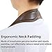 adorence Leather Saxophone Neck Strap - (Ergonomic, Breathable, Metal Swivel Snap Hook) Sax Neck Strap for Alto Tenor -Brown