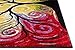 Fairytale Multi Yellow Orange Red Nature Modern Abstract Painting Brush Stroke Area Rug 5 x 7 ( 5'3