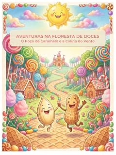 Livro Aventuras na Floresta de Doces: O Poço de Caramelo e a Colina do Vento